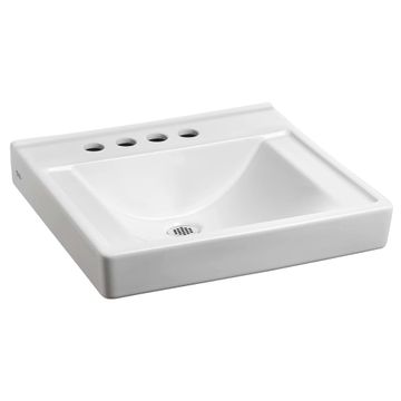 Decorum Wall-Hung EverClean Sink With 4-Inch Centerset and Extra Left-Hand Hole by American Standard - view 3