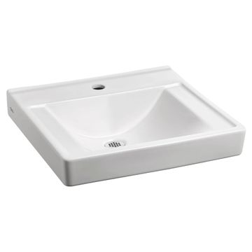 Decorum Wall-Hung EverClean Sink Less Overflow With Center Hole Only by American Standard - view 2