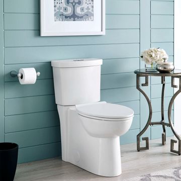 Clean 1.28 GPF/4.8 LPF 1.0 GPF/3.8 LPF Dual Flush Chair Height Elongated-Front 12-in. Rough-In Toilet with Seat by American Standard - view 4