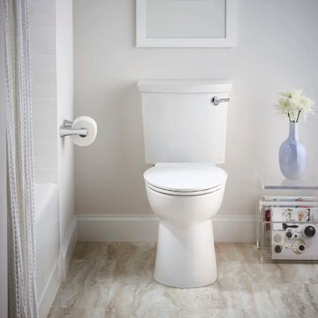 VorMax Two-Piece 1.0 gpf/3.8 Lpf Chair Height Right-Hand Trip Lever Elongated Toilet Less Seat by American Standard - view 9
