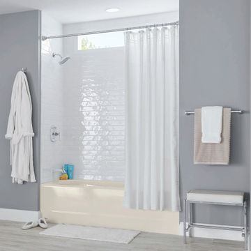 Princeton Americast 60 x 34-Inch Integral Apron Bathtub Above Floor Rough Left-Hand Outlet with Luxury Ledge by American Standard - view 7