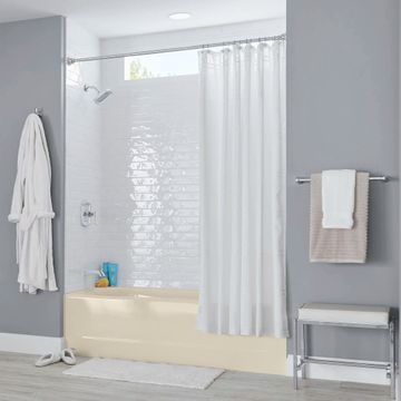 Princeton Americast 60 x 30-Inch Integral Apron Bathtub Above Floor Rough with Left-Hand Outlet by American Standard - view 8