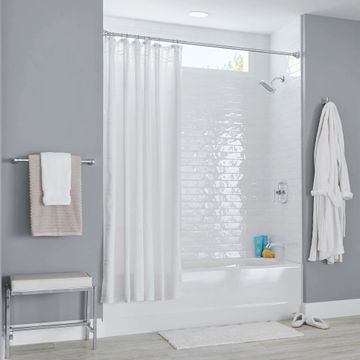 Princeton Americast 60 x 34-Inch Integral Apron Bathtub Above Floor Rough Right-Hand Outlet Luxury Ledge with Integral Drain by American Standard - view 7