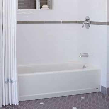 Princeton Americast 60 x 30-Inch Integral Apron Bathtub with Right-Hand Outlet by American Standard - view 5