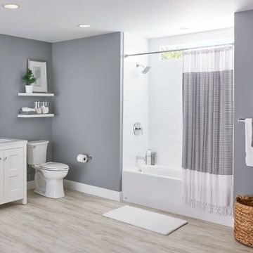 Princeton Americast 60 x 30-Inch Integral Apron Bathtub Above Floor Rough Left-Hand Outlet with Integral Drain by American Standard - view 7