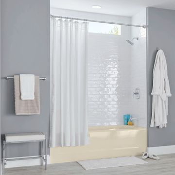 Princeton Americast 60 x 34-Inch Integral Apron Bathtub Above Floor Rough Right-Hand Outlet with Luxury Ledge by American Standard - view 3