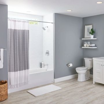Princeton Americast 60 x 30-Inch Integral Apron Bathtub Above Floor Rough Right-Hand Outlet with Integral Drain by American Standard - view 7