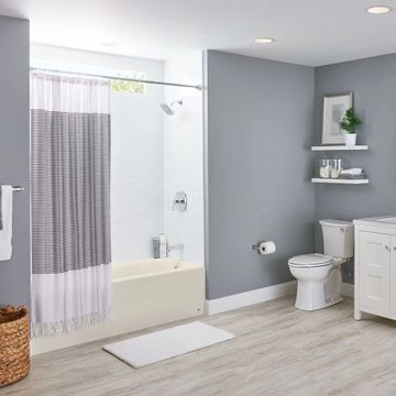 Princeton Americast 60 x 30-Inch Integral Apron Bathtub Above Floor Rough with Right-Hand Outlet by American Standard - view 9