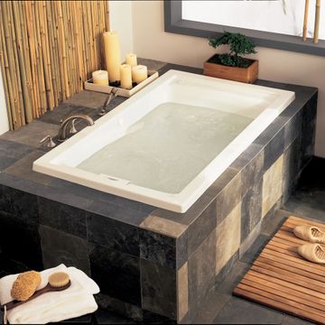 Evolution 60 x 32-Inch Deep Soak Drop-In Bathtub With EverClean Hydromassage System by American Standard - view 4
