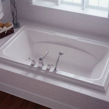 Town Square 72 x 42-Inch Drop-In Bathtub With EverClean Air Bath System by American Standard - view 2