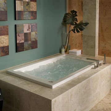 Evolution 60 x 36-Inch Deep Soak Drop-In Bathtub With EverClean Air Bath System by American Standard - view 5