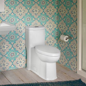 Boulevard One-Piece Dual Flush 1.6 gpf/6.0 Lpf and 1.1 gpf/4.2 Lpf Chair Height Elongated Toilet With Seat by American Standard - view 4