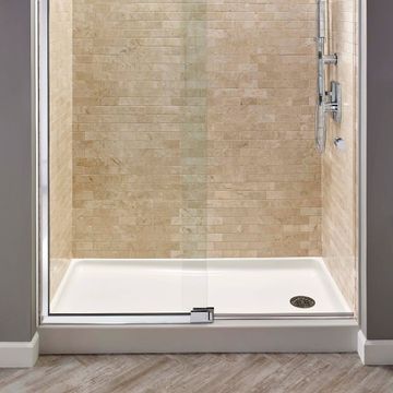 Studio 60x32 inch Single Threshold Shower base with Right-hand Outlet by American Standard - view 2