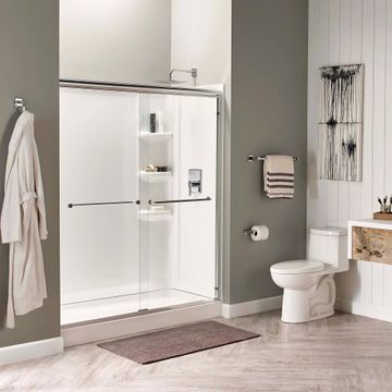 Studio 60x32 inch Single Threshold Shower base with Left-hand Outlet by American Standard - view 2