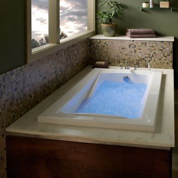 Green Tea 66 x 36-Inch Drop-In Bathtub With EcoSilent EverClean Hydromassage System by American Standard - view 3