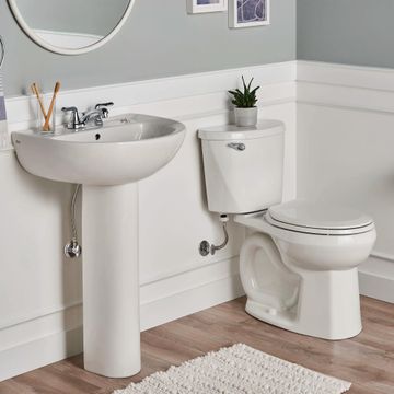 Mainstream Two-Piece 1.28 gpf/4.8 Lpf Chair Height Round Front Toilet with Seat by American Standard - view 7