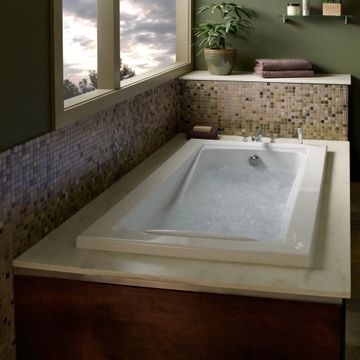Green Tea 66 x 36-Inch Drop-In Bathtub With EcoSilent EverClean Hydromassage System by American Standard - view 4