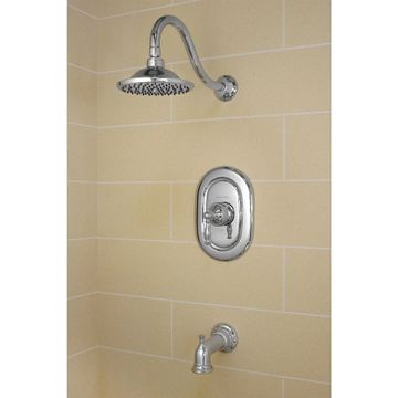 Quentin 2.5 GPM Tub and Shower Trim Kit with Rain Showerhead and Lever Handle by American Standard - view 2