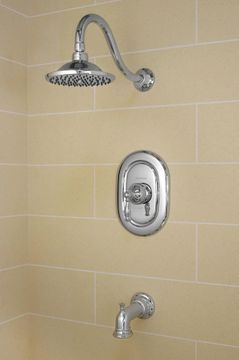 Quentin 2.5 GPM Tub and Shower Trim Kit with Rain Showerhead and Lever Handle by American Standard - view 4