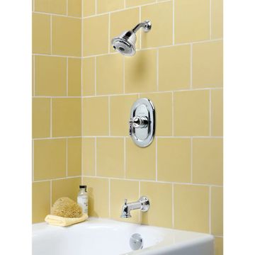Quentin 2.0 GPM Tub and Shower Trim Kit with FloWise Showerhead, Pressure Balance Valve Cartridge with Lever Handle by American Standard - view 5