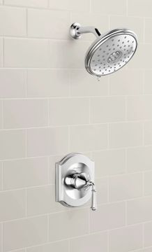 Portsmouth 1.8 GPM Shower Trim Kit with Water-Saving Showerhead and Double Ceramic Pressure Balance Cartridge with Lever Handle by American Standard - view 6