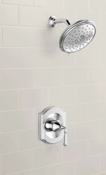 Portsmouth 1.8 GPM Shower Trim Kit with Water-Saving Showerhead and Double Ceramic Pressure Balance Cartridge with Lever Handle by American Standard - view 7