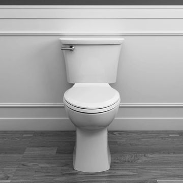 Edgemere Two-Piece 1.28 gpf/4.8 Lpf Chair Height Elongated 10-Inch Rough Toilet with Seat by American Standard - view 6