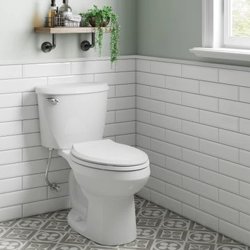Reliant Two-Piece Standard Height Elongated Toilet with Seat by American Standard - view 4