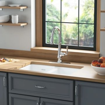 Delancey 30 x 19-Inch Cast Iron Undermount Double-Bowl Kitchen Sink by American Standard - view 3