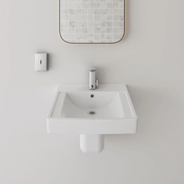 Decorum 21 x 20-1/4-Inch (533 x 514 mm) Wall-Hung EverClean Sink With Center Hole Only by American Standard - view 6