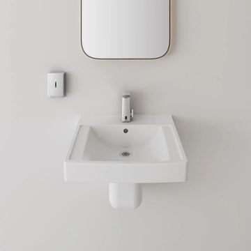 Decorum 21 x 20-1/4-Inch (533 x 514 mm) Wall-Hung EverClean Sink With Center Hole Only by American Standard - view 5