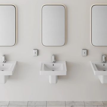 Decorum 21 x 20-1/4-Inch (533 x 514 mm) Wall-Hung EverClean Sink With Center Hole Only by American Standard - view 7