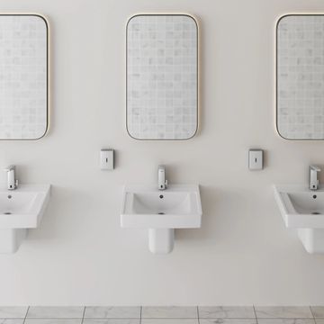 Decorum 21 x 20-1/4-Inch (533 x 514 mm) Wall-Hung EverClean Sink With Center Hole Only by American Standard - view 8