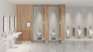 Decorum EverClean Urinal System With Touchless Selectronic Piston Flush Valve, 0.125 gpf/0.5 Lpf by American Standard - view 3