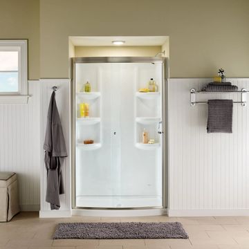 Ovation 72-Inch High Curved Framed Shower Door by American Standard - view 5