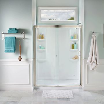 Ovation 72-Inch High Curved Framed Shower Door by American Standard - view 3