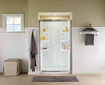 Ovation 72-Inch High Curved Framed Shower Door by American Standard - view 6