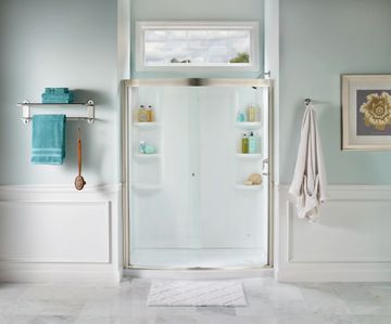 Ovation 72-Inch High Curved Framed Shower Door by American Standard - view 4