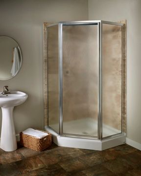 Prestige 68-1/2-Inch High Neo-angle Shower Door by American Standard - view 4
