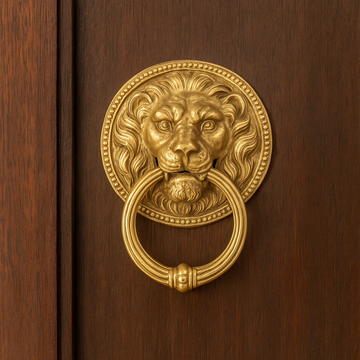 Fauna Leonida – brass door knocker by Il Bronzetto - view 2