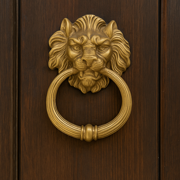 Fauna Marzocco - brass door knocker by Il Bronzetto - view 2