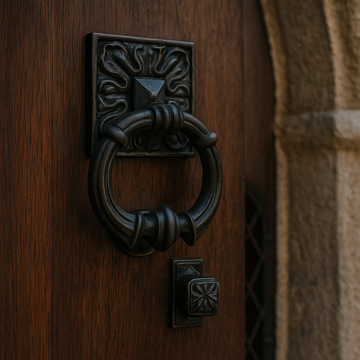 Frankenstein Abyss – brass door knocker by Il Bronzetto - view 2
