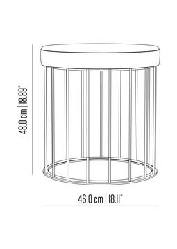 Cage stool by Il Bronzetto - view 7