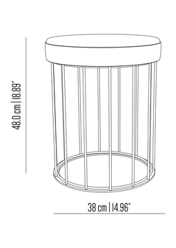 Cage stool by Il Bronzetto - view 8