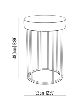Cage stool by Il Bronzetto - view 9