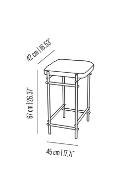 Blossom Float bar stool by Il Bronzetto - view 3