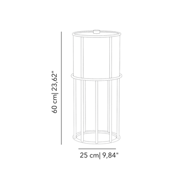 Cage floor lamp small by Il Bronzetto - view 2