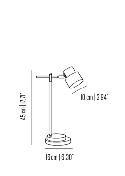 Satellite table lamp by Il Bronzetto - view 3