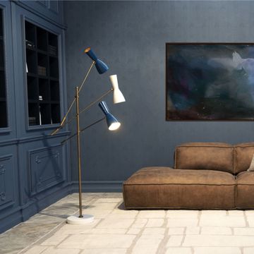 Wormhole - three lights floor lamp by Il Bronzetto - view 4