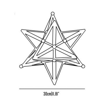 Geometria Vega star wall light by Il Bronzetto - view 6